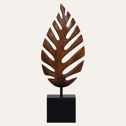 Leaf Handmade Wooden Sculpture by Decozen