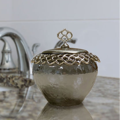 The Arabesque Collection - Cotton Ball Container by Decozen