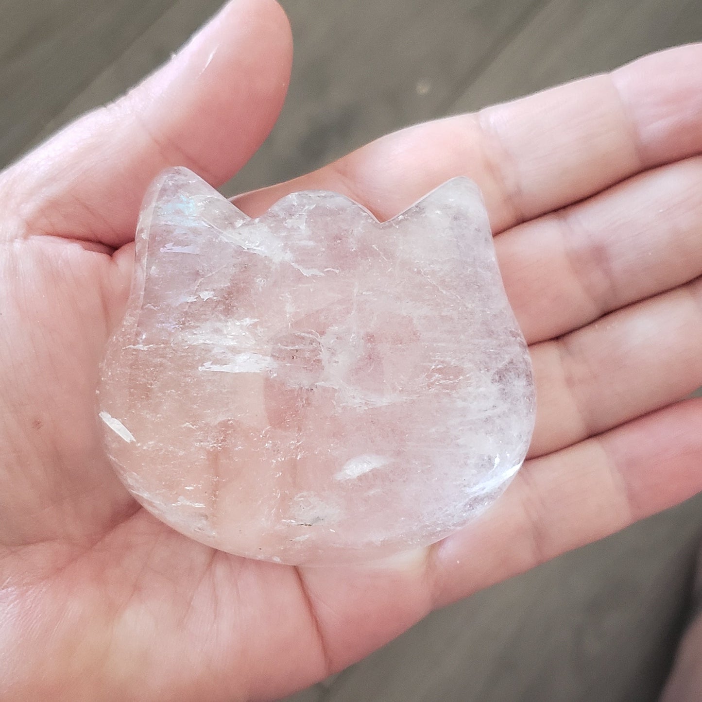 Puffy Crystal Cat Heads by Whyte Quartz