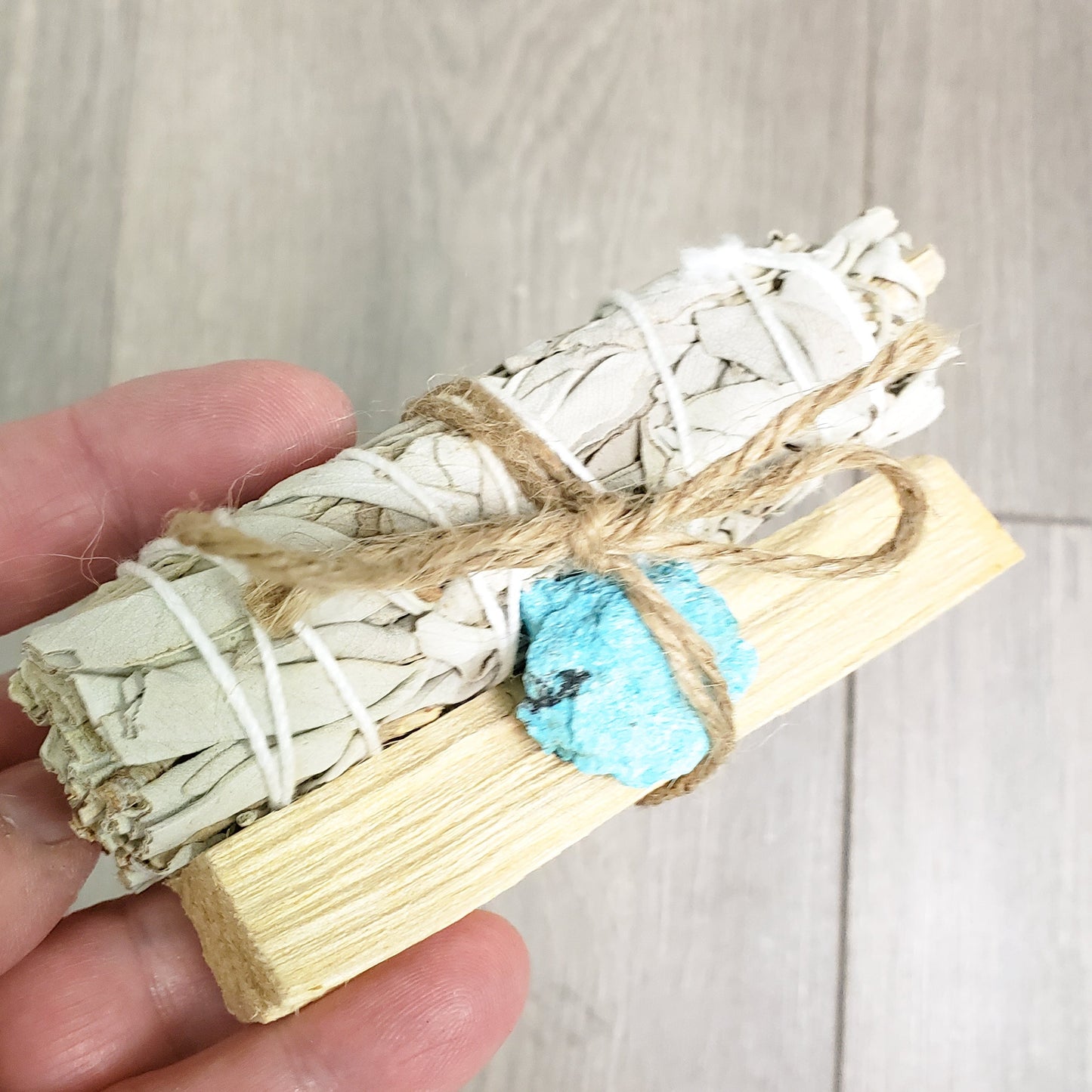 Palo Santo, Sage & Crystal Smudging Bundle by Whyte Quartz