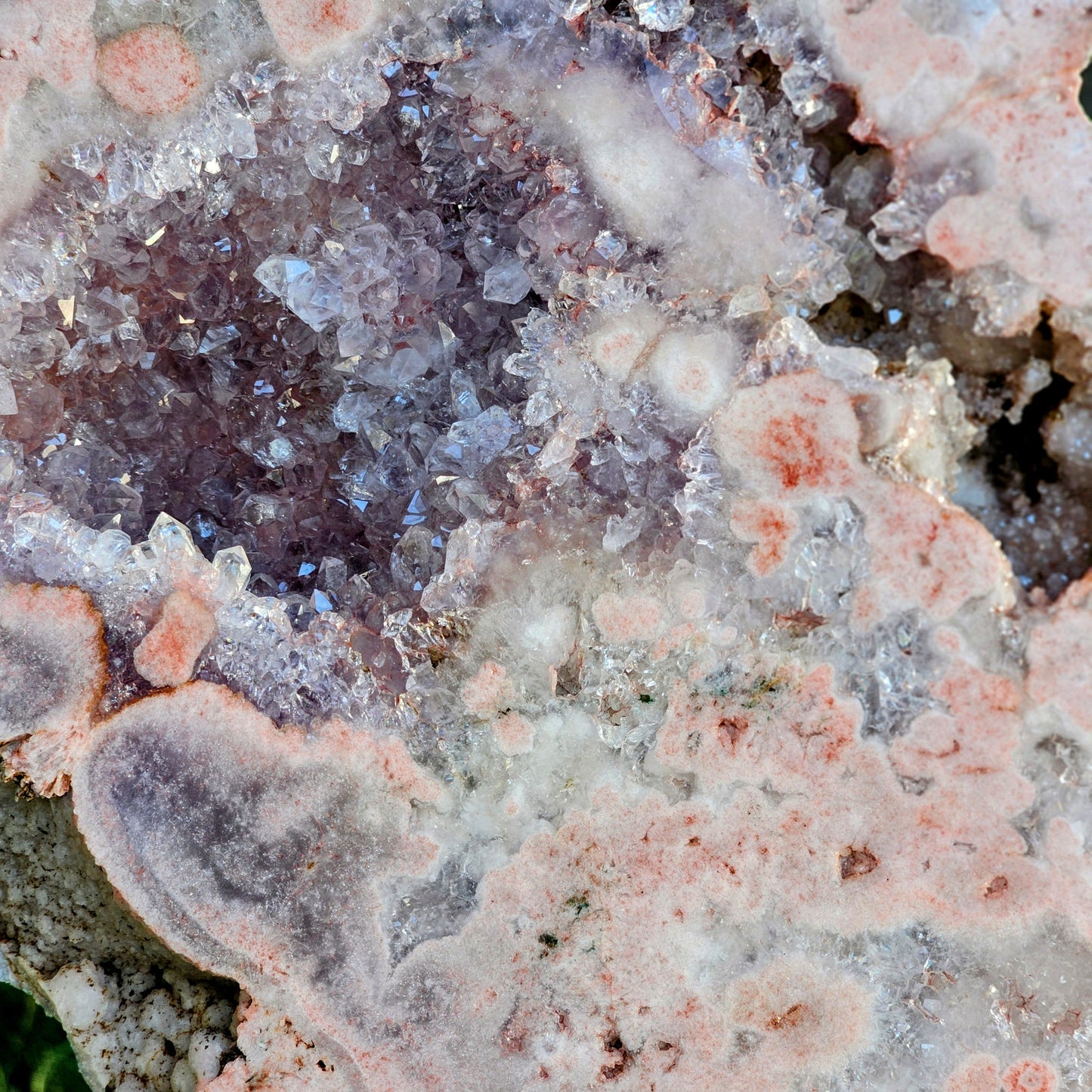 Pink Amethyst on Metal Base by Whyte Quartz