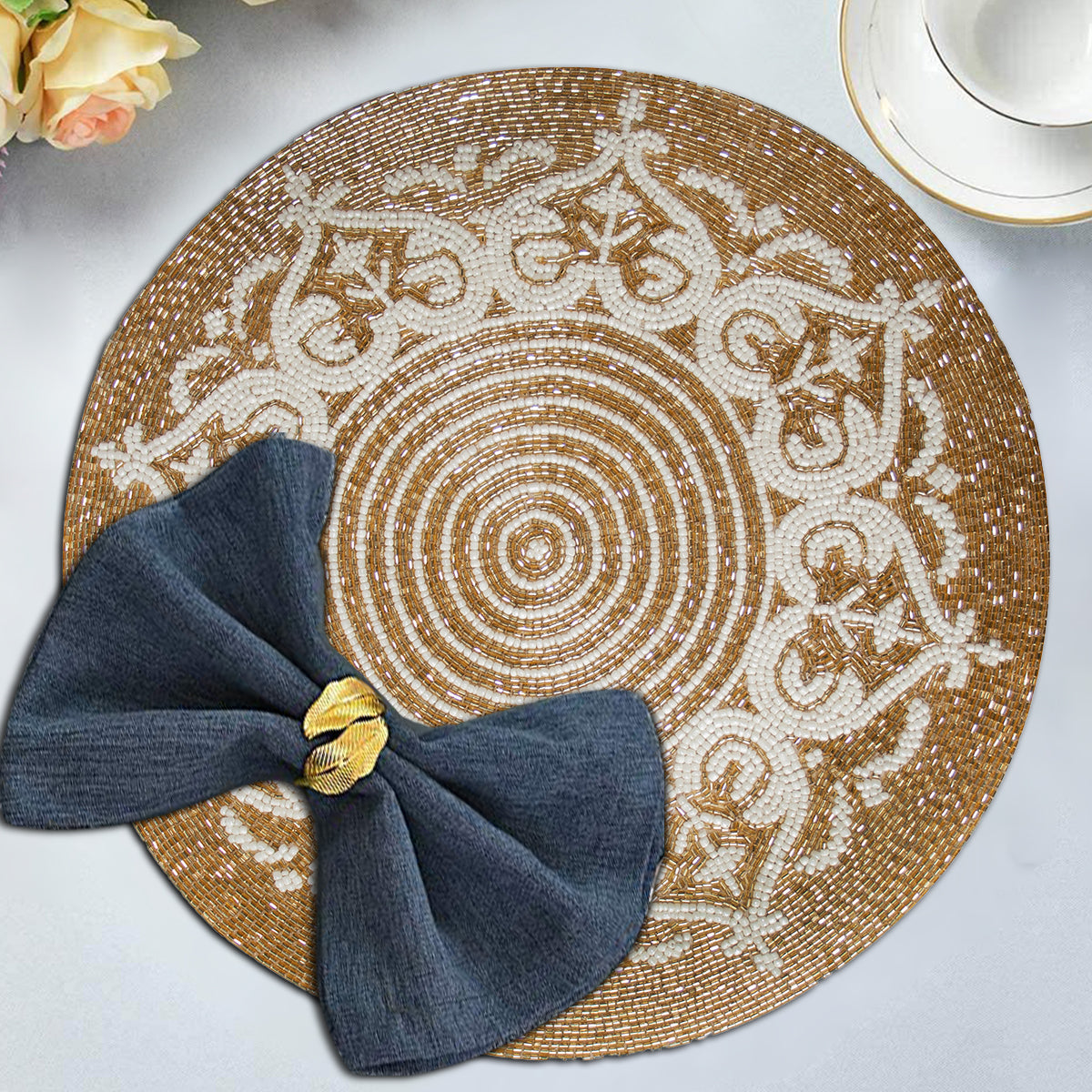 The Harney Beaded Placemats by Decozen