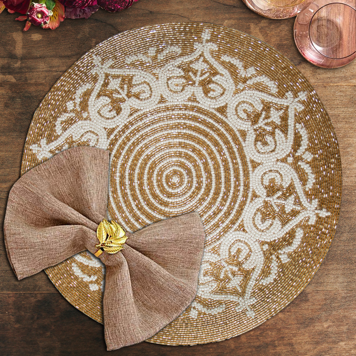 The Harney Beaded Placemats by Decozen