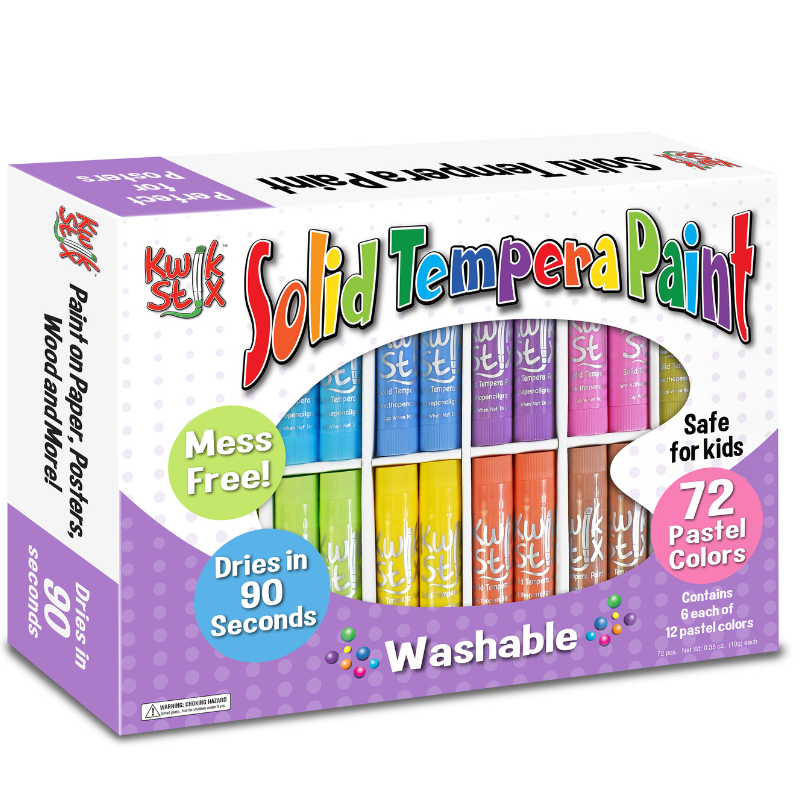 NEW! Kwik Stix, Class Pack Set of 72 Pastel Colors by TPG Creations/The Pencil Grip, Inc.