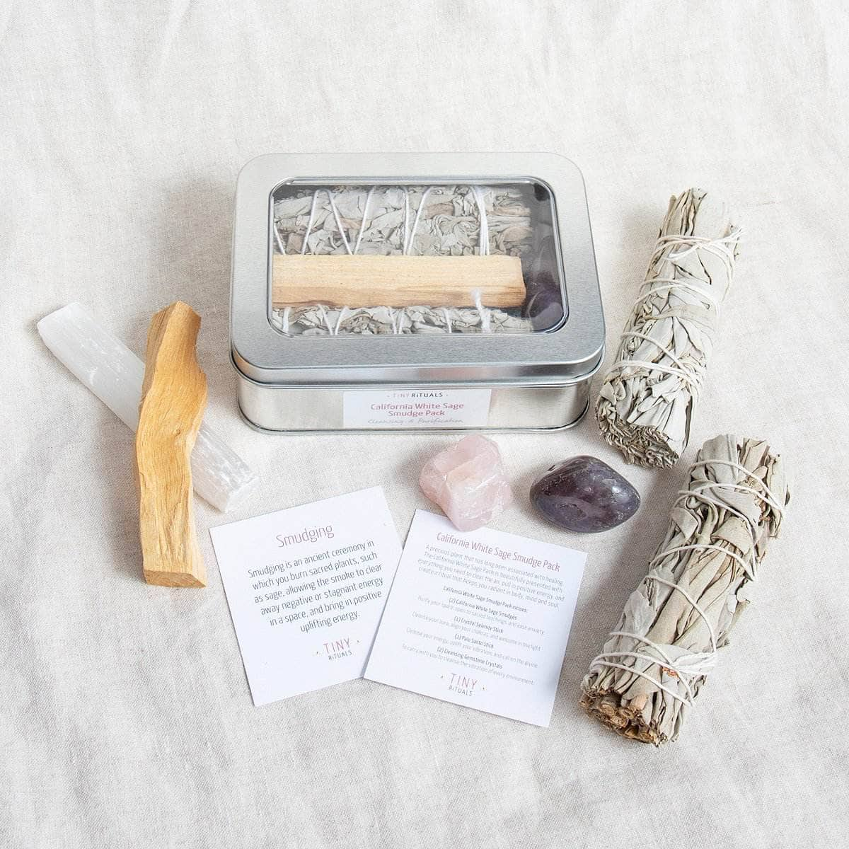 California White Sage Smudge Gift Pack by Tiny Rituals