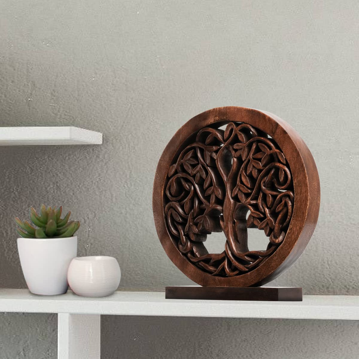 Travilah Tree of Life Wooden Sculpture - Large by Decozen