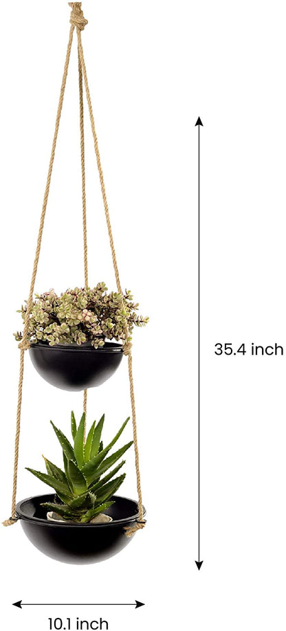 Hanging Planter with 2 Pots by Decozen