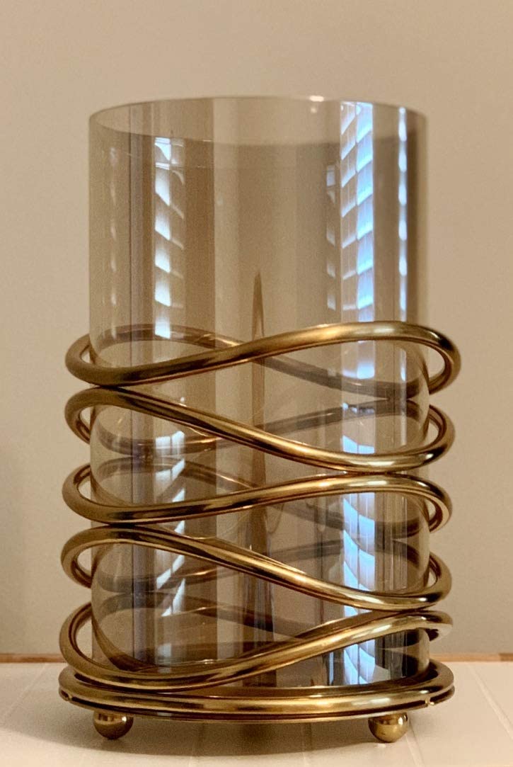 Swirl Design Candle Holder - Large by Decozen