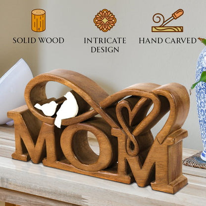 Mom Handmade Wooden Sculpture by Decozen