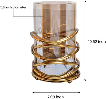 Swirl Design Candle Holder - Large by Decozen