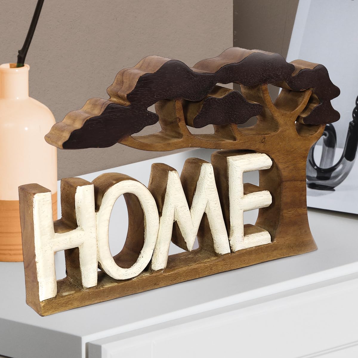 Home Handmade Wooden Sculpture by Decozen