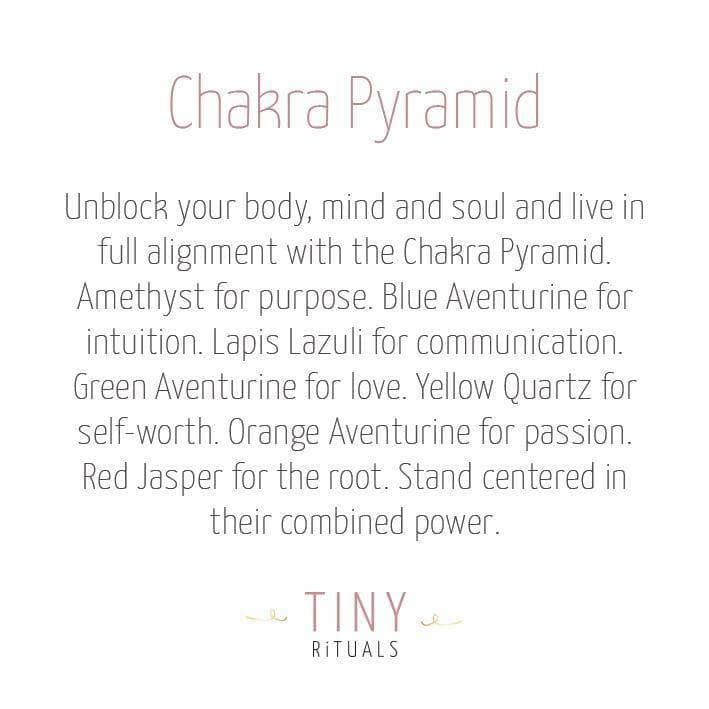 Chakra Pyramid by Tiny Rituals