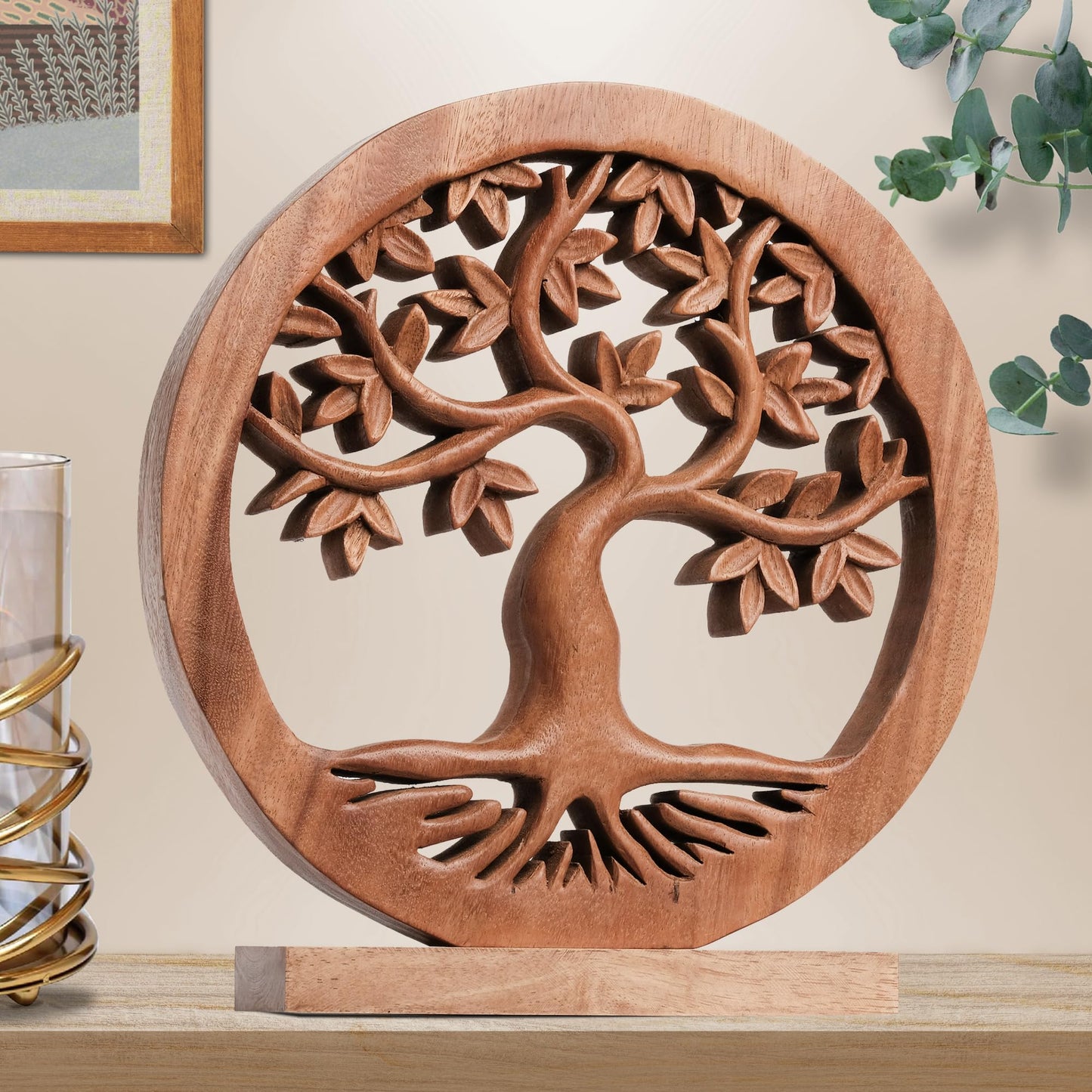 Libarid Tree of Life Wooden Sculpture - Large by Decozen