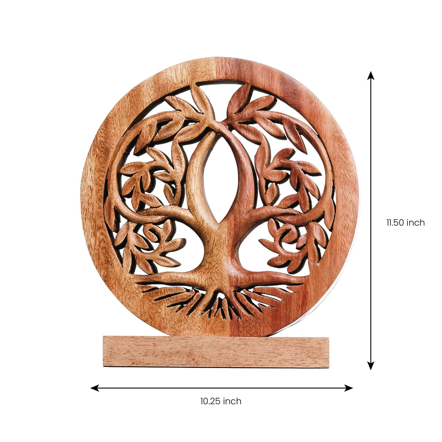 Tribune Tree of Life Wooden Sculpture - Medium by Decozen