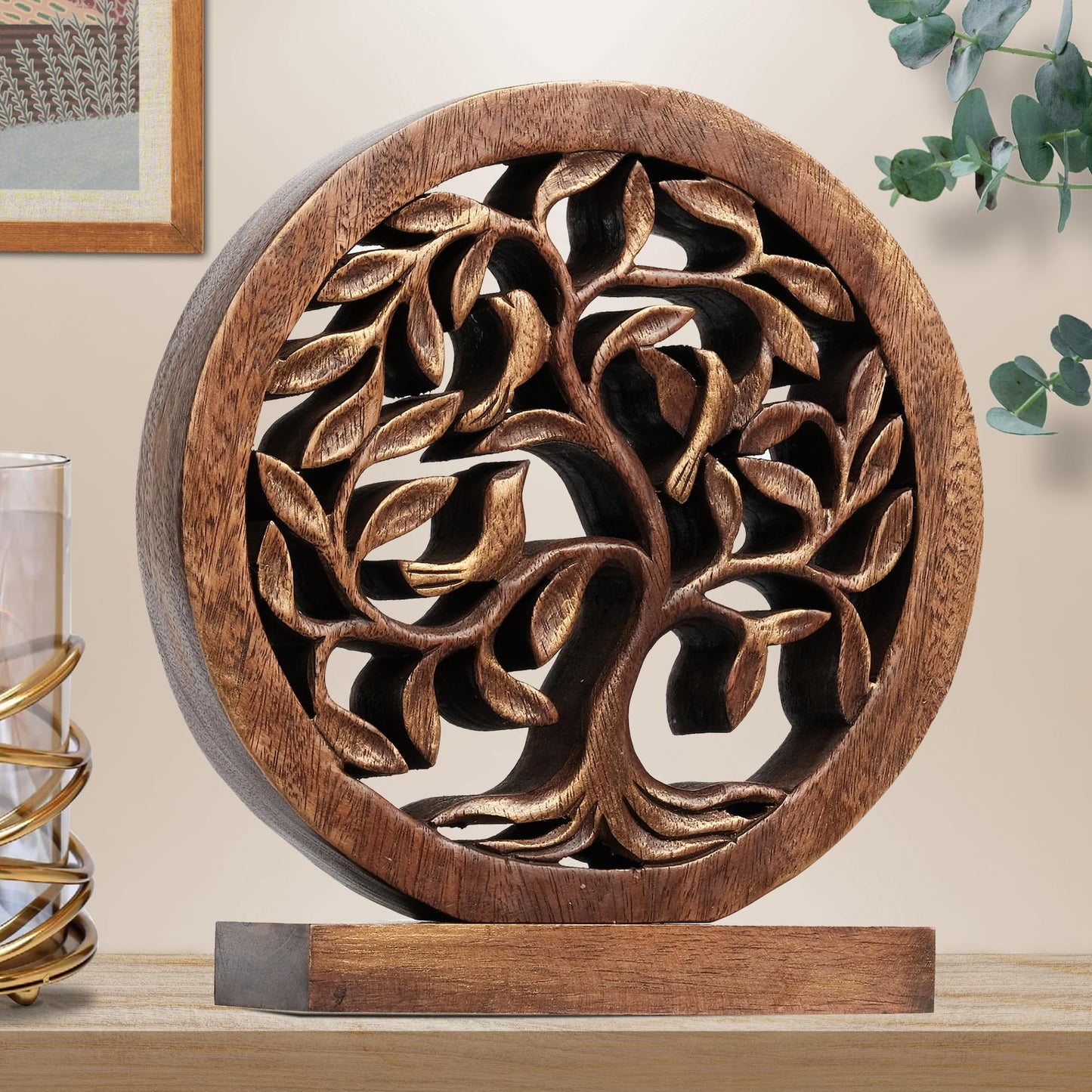 Trevose Tree of Life Wooden Sculpture - Large by Decozen