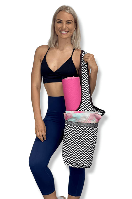 Yoga Mat Carrying Tote Bag with Large Pockets by Jupiter Gear