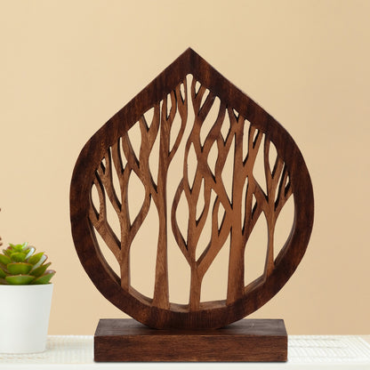 Lucky Tree Handmade Wooden Sculpture by Decozen