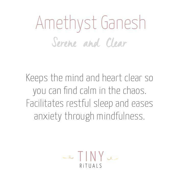 Amethyst Ganesh by Tiny Rituals