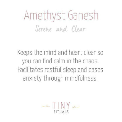 Amethyst Ganesh by Tiny Rituals