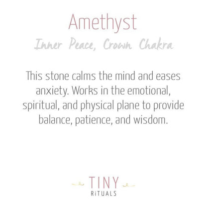 Amethyst Worry Stone by Tiny Rituals