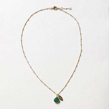 August Green Jade Birthstone Necklace by Tiny Rituals