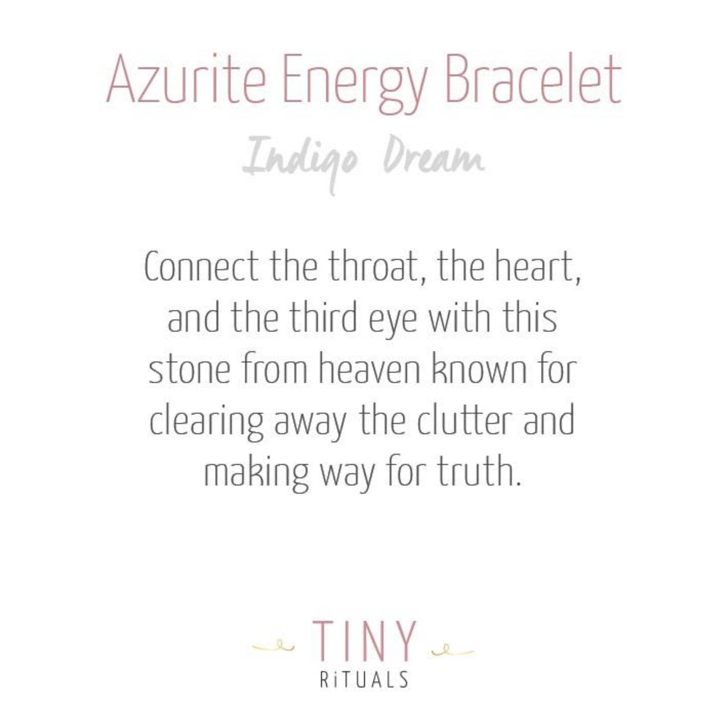 Azurite Energy Bracelet by Tiny Rituals