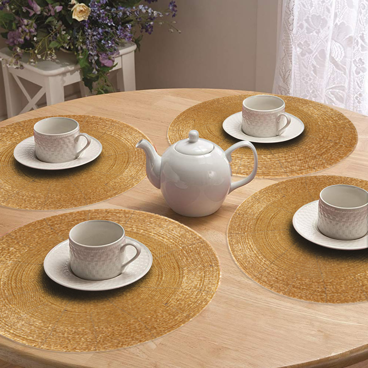 The Hartfo Beaded Placemats by Decozen