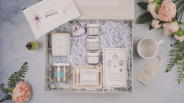 Birthday Gift Basket, Pampering Birthday Gift Box by Lizush