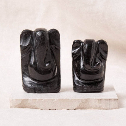 Black Obsidian Ganesh by Tiny Rituals