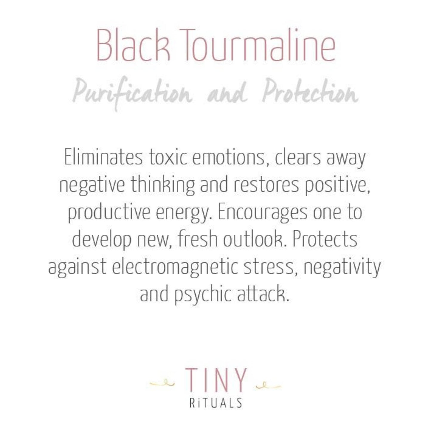 Black Tourmaline Tower by Tiny Rituals