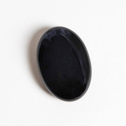 Black Obsidian Palm Stone by Tiny Rituals