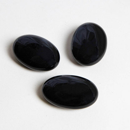 Black Obsidian Palm Stone by Tiny Rituals