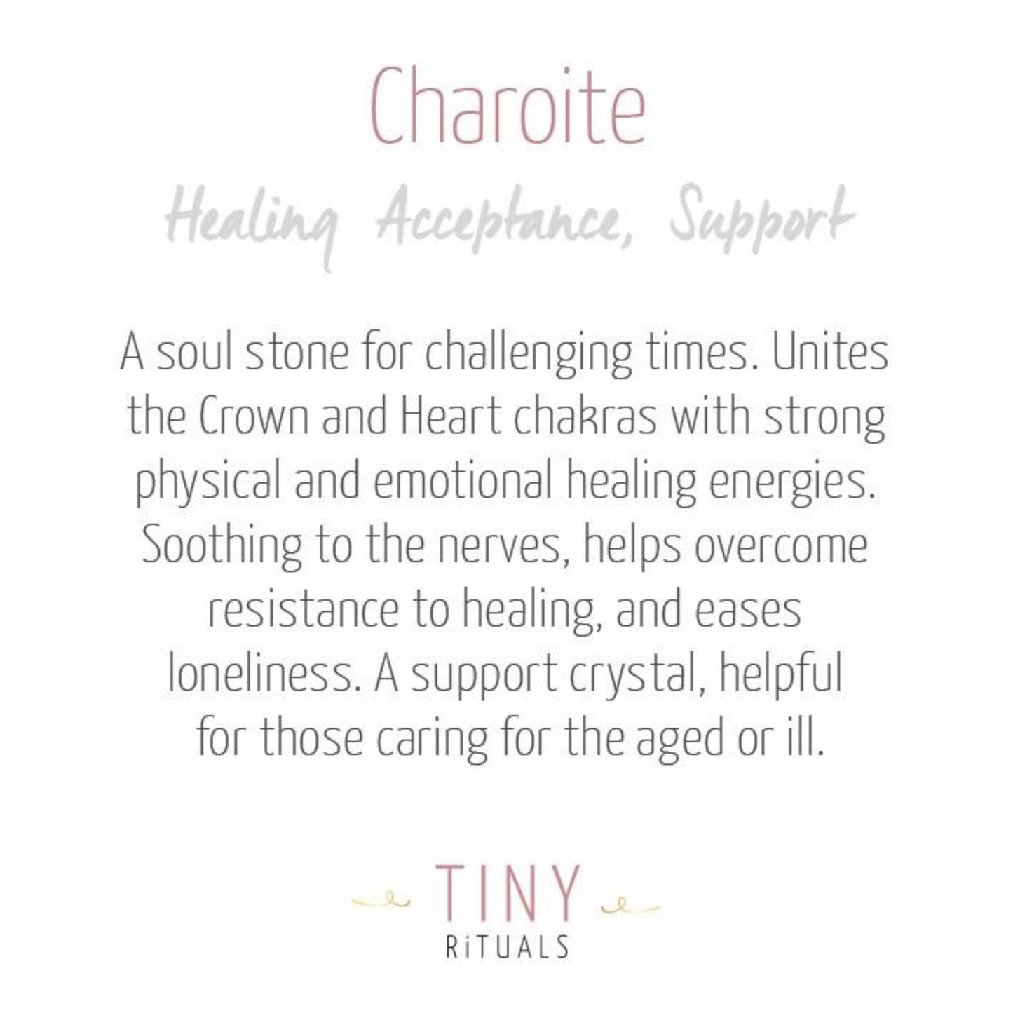 Charoite Energy Bracelet by Tiny Rituals