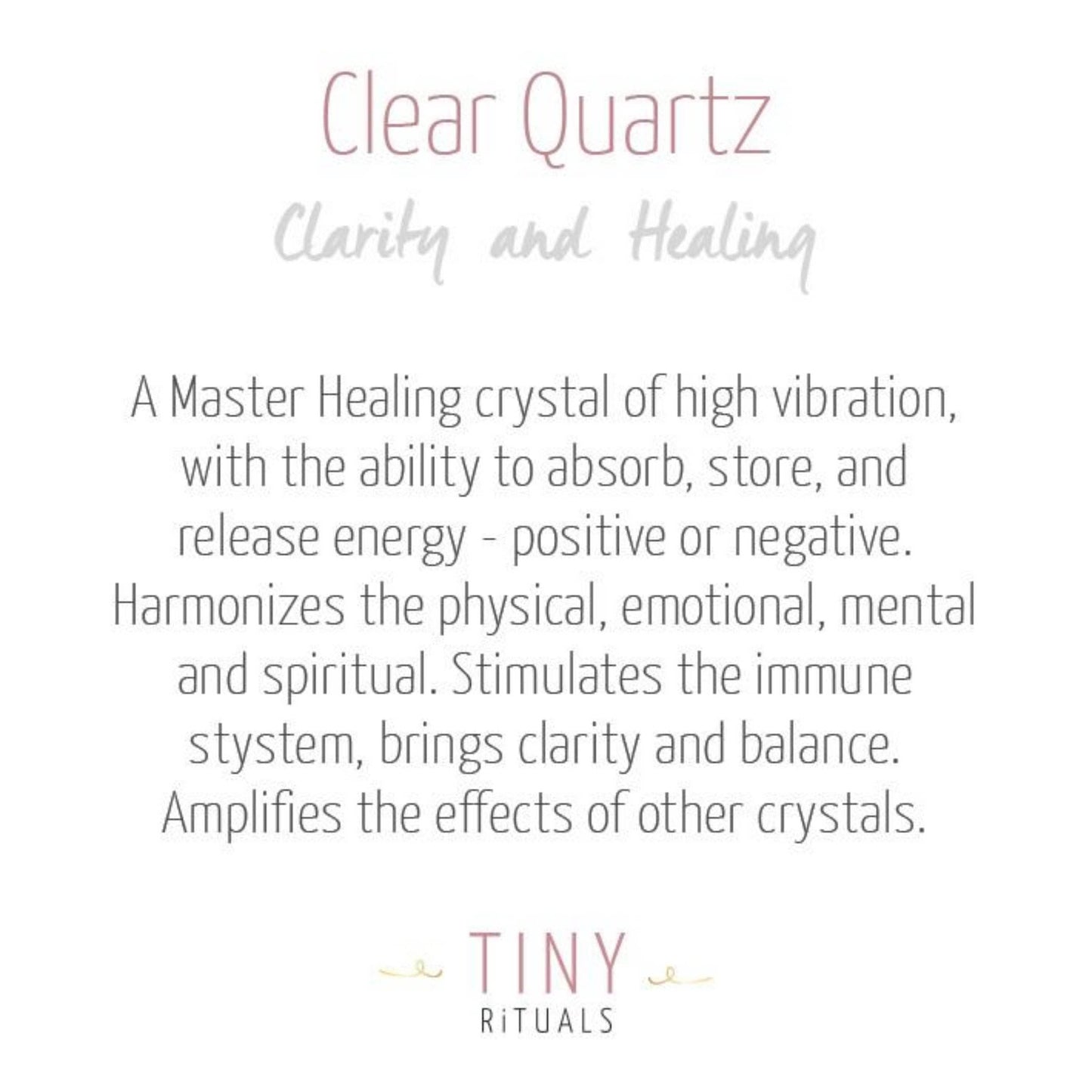 Clear Quartz Energy Bracelet by Tiny Rituals