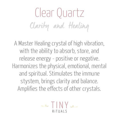 Clear Quartz Energy Bracelet by Tiny Rituals