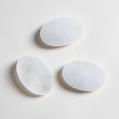 Clear Quartz Palm Stone by Tiny Rituals