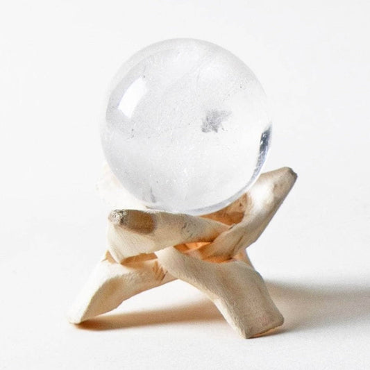 Clear Quartz Sphere with Tripod by Tiny Rituals