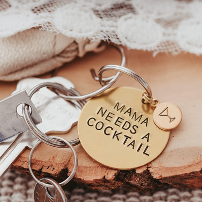 DO NO HARM Take No Shit Brass Disc Keychain by Salt and Sparkle