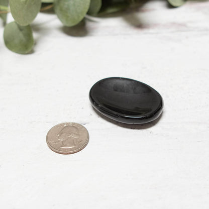 Black Obsidian Worry Stone by Tiny Rituals