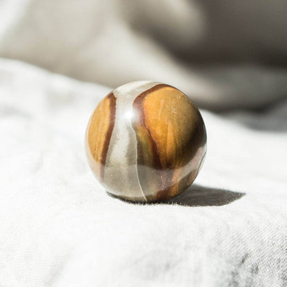 Polychrome (Desert Magic) Jasper Sphere with Tripod by Tiny Rituals