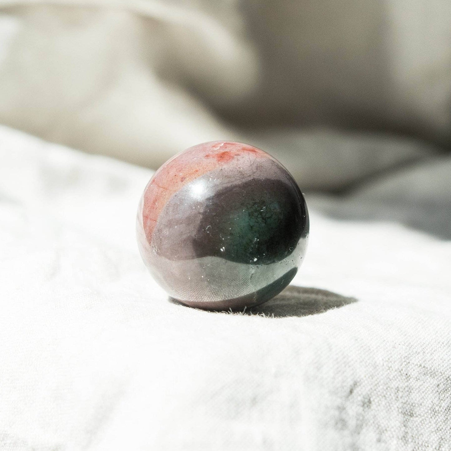 Polychrome (Desert Magic) Jasper Sphere with Tripod by Tiny Rituals