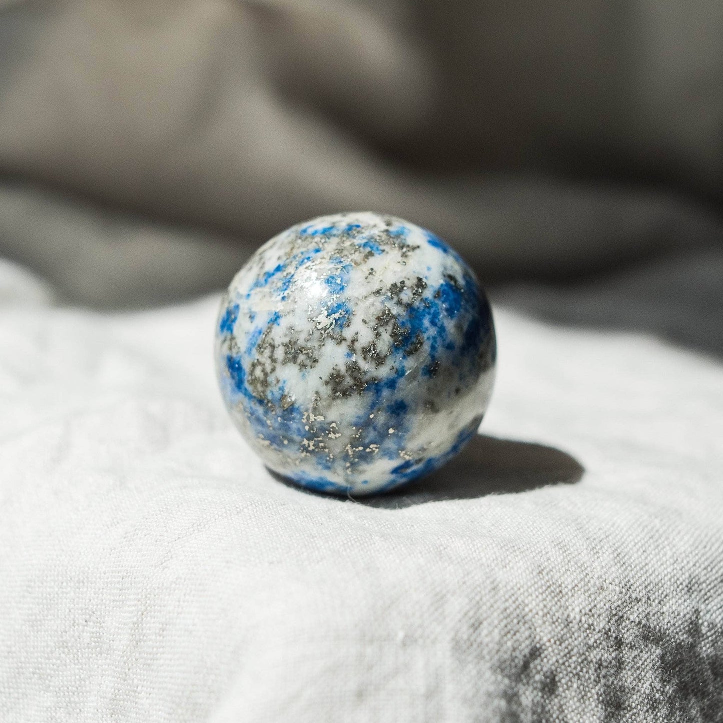 Lapis Lazuli Sphere with Tripod by Tiny Rituals