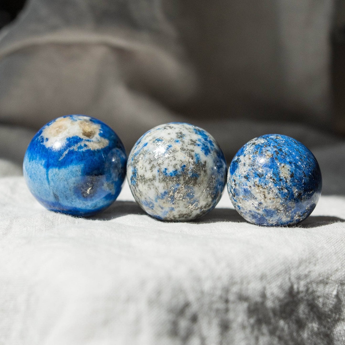 Lapis Lazuli Sphere with Tripod by Tiny Rituals