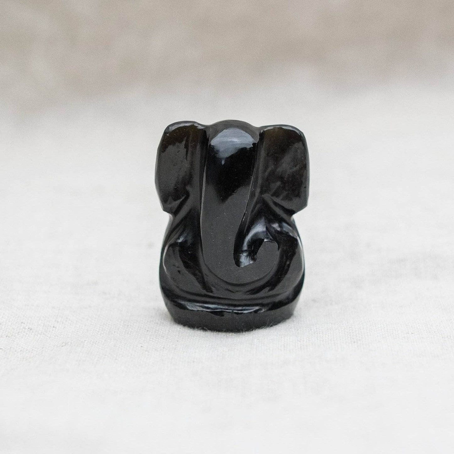 Black Obsidian Ganesh by Tiny Rituals