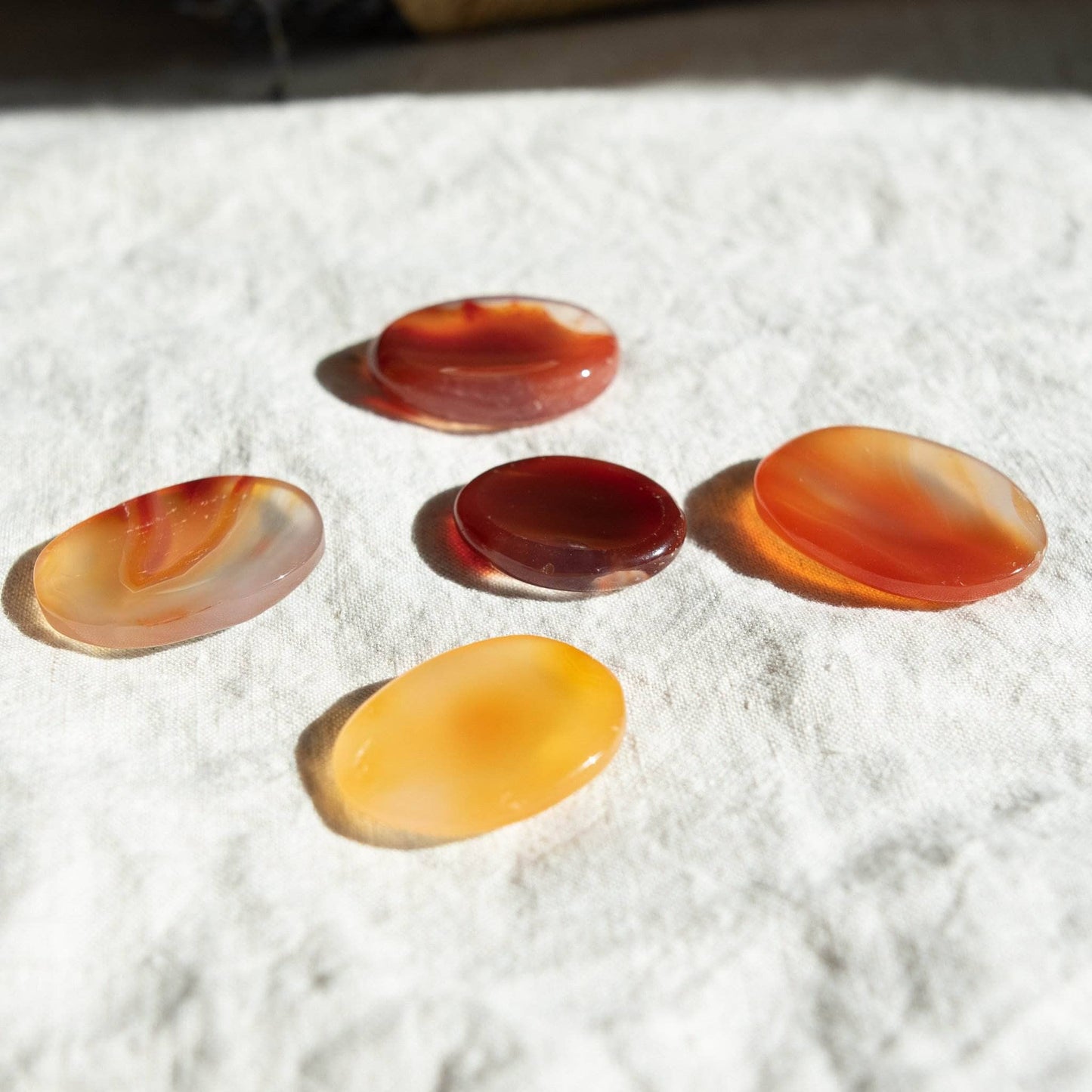 Carnelian Worry Stone by Tiny Rituals