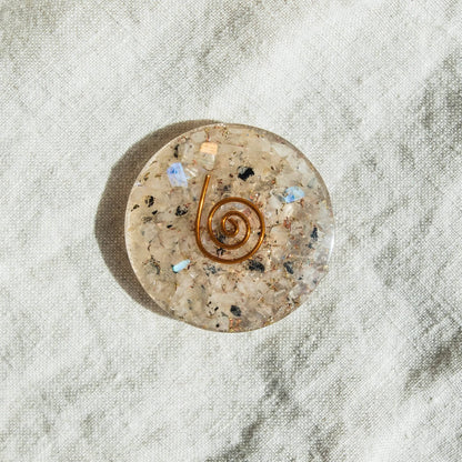 Gemstone Orgone Disc by Tiny Rituals