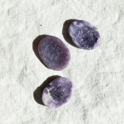 Lepidolite Worry Stone by Tiny Rituals