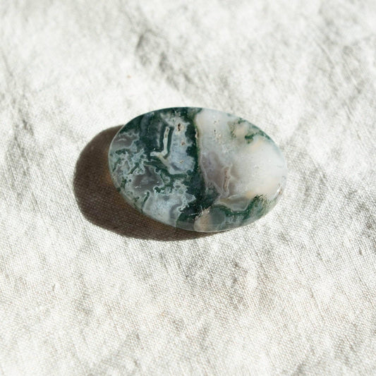 Moss Agate Worry Stone by Tiny Rituals