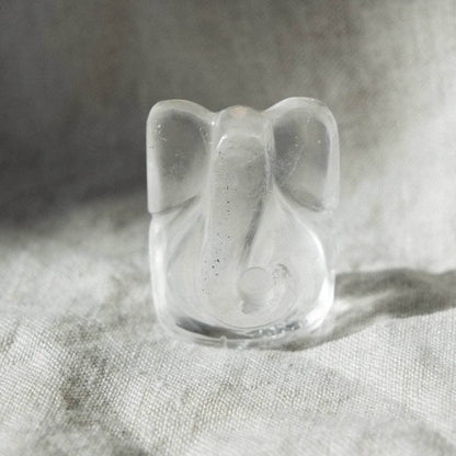 Clear Quartz Ganesh by Tiny Rituals