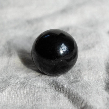 Black Obsidian Sphere with Tripod by Tiny Rituals